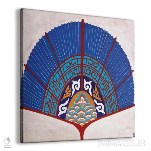 تابلو بادبزن چینی II اثر بریت بردال نیلسن - نمای پرسپکتیو محصول