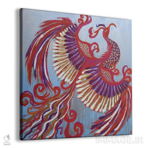 تابلو ققنوس مغرور در حال پرواز به سوی خورشید اثر بریت بردال نیلسن - نمای پرسپکتیو محصول