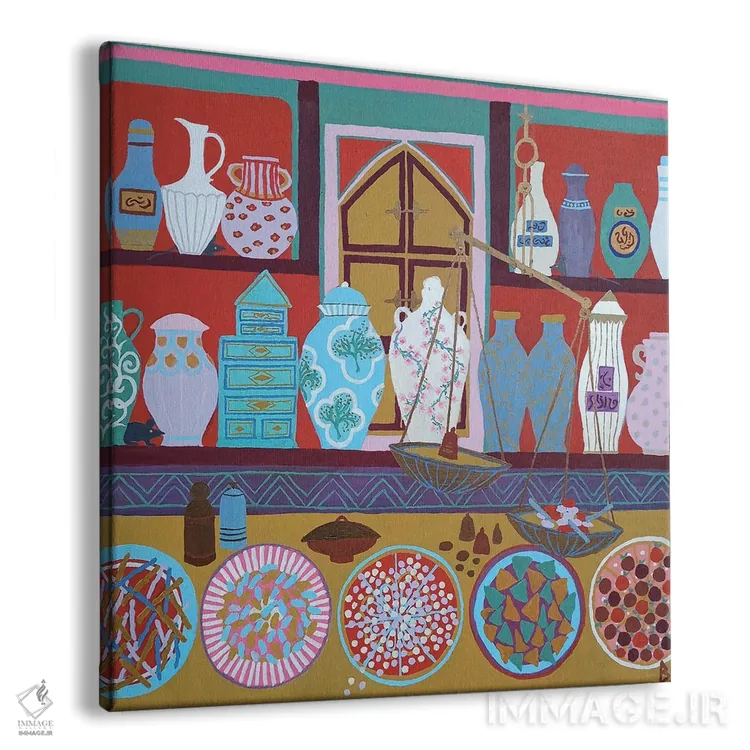 تابلو داروخانه قدیمی اثر بریت بردال نیلسن - نمای پرسپکتیو محصول