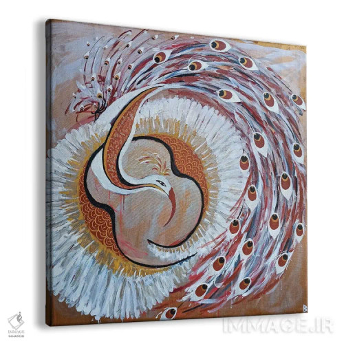 تابلو پرنده افسانهای اثر بریت بردال نیلسن - نمای پرسپکتیو محصول