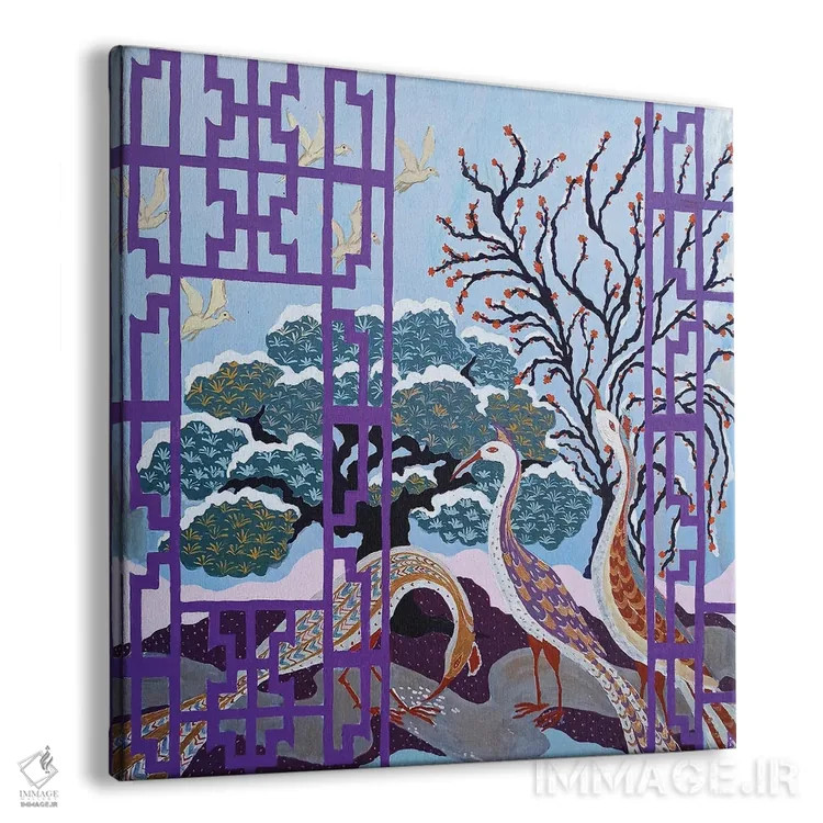 تابلو زمستان در باغ بهشتی اثر بریت بردال نیلسن - نمای پرسپکتیو محصول