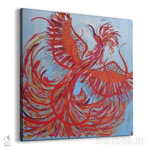 تابلو پرنده آتشین II اثر بریت بردال نیلسن - نمای پرسپکتیو محصول