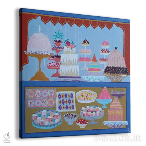 تابلو وسوسههای شیرین اثر بریت بردال نیلسن - نمای پرسپکتیو محصول