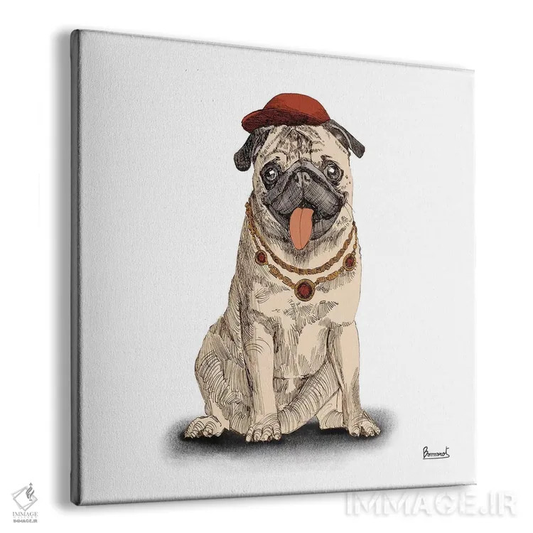 تابلو پاگها با کلاه ۱ اثر باناروت - نمای پرسپکتیو محصول