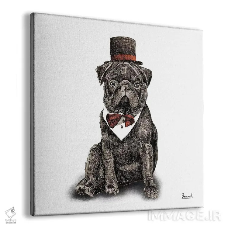 تابلو پاگها با کلاه ۳ اثر باناروت - نمای پرسپکتیو محصول