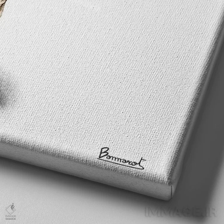 تابلو پاگها با کلاه ۴ اثر باناروت - نمای نزدیک بافت بوم