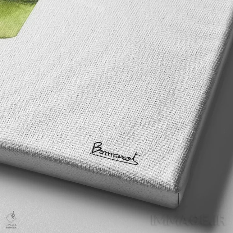 تابلو گلهای کاکتوس ۲ اثر باناروت - نمای نزدیک بافت بوم