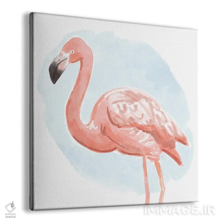 تابلو فلامینگوی گرمسیری ۱ اثر باناروت - نمای پرسپکتیو محصول