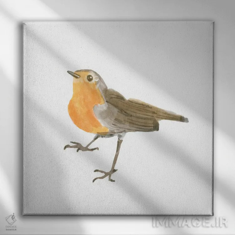 تابلو پرنده آوازخوان ۲ اثر باناروت - نمای روبهرو روی دیوار