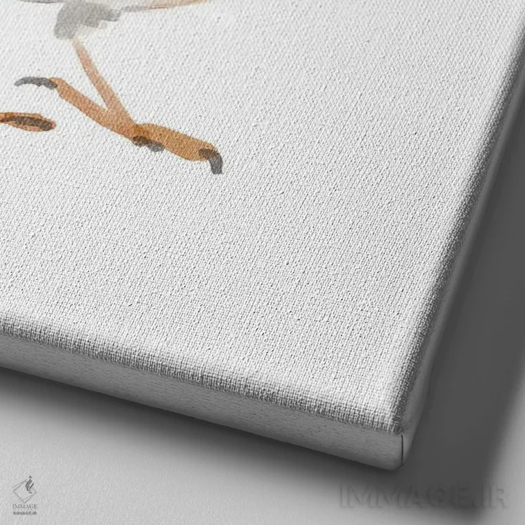 تابلو پرنده آوازخوان ۵ اثر باناروت - نمای نزدیک بافت بوم