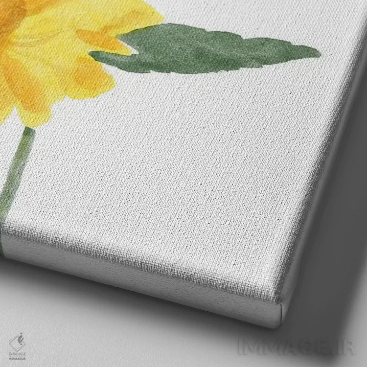 تابلو گروه گلهای وحشی ۱ اثر باناروت - نمای نزدیک بافت بوم