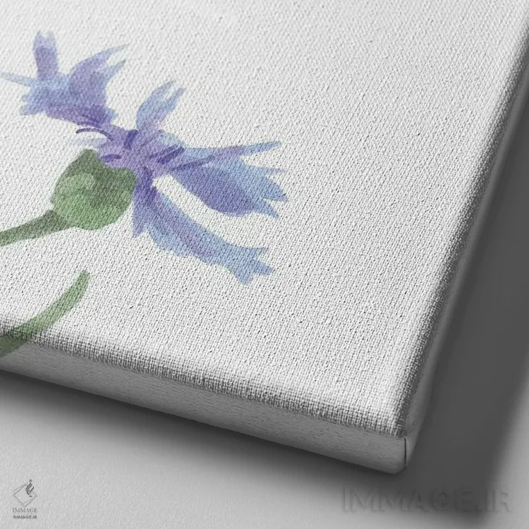 تابلو گروه گلهای وحشی ۴ اثر باناروت - نمای نزدیک بافت بوم