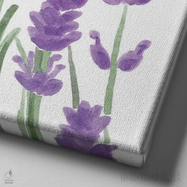 تابلو گروه گلهای وحشی ۲ اثر باناروت - نمای نزدیک بافت بوم