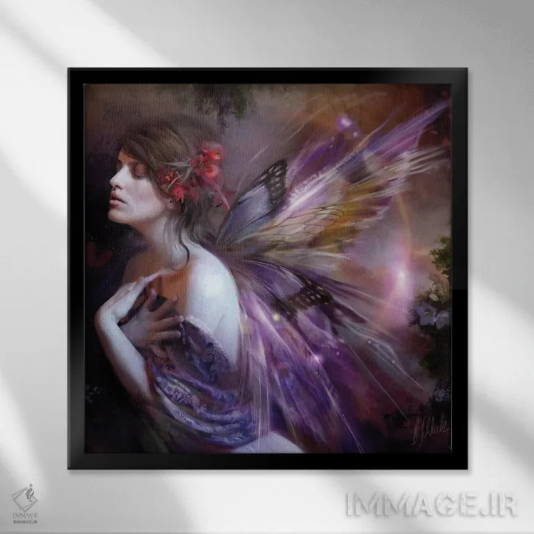 تابلو اعتدال (روز و شب برابر) اثر بنت شلیک - نمای قابدار مشکی