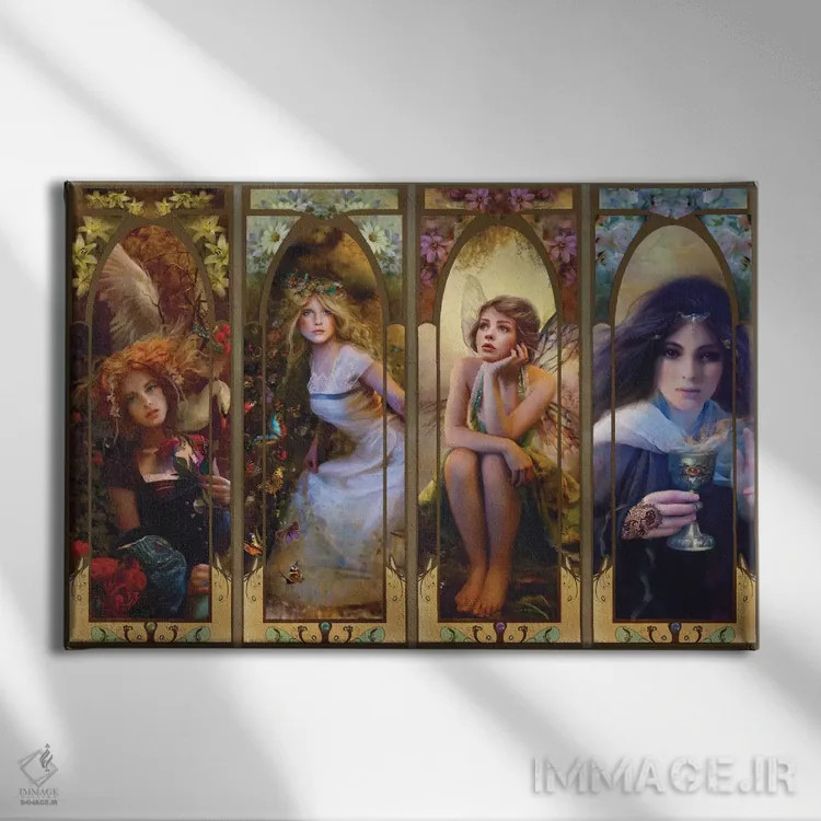 تابلو ارواح لطیف اثر بنت شلیک - نمای روبهرو روی دیوار