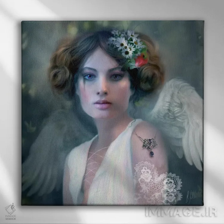 تابلو آمارانت (گیاه آمارانتوس) اثر بنت شلیک - نمای روبهرو روی دیوار