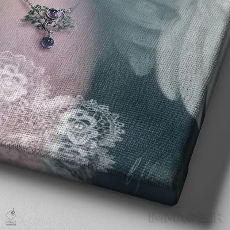 تابلو آمارانت (گیاه آمارانتوس) اثر بنت شلیک - نمای نزدیک بافت بوم