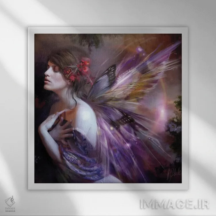 تابلو اعتدال (روز و شب برابر) اثر بنت شلیک - نمای قابدار سفید