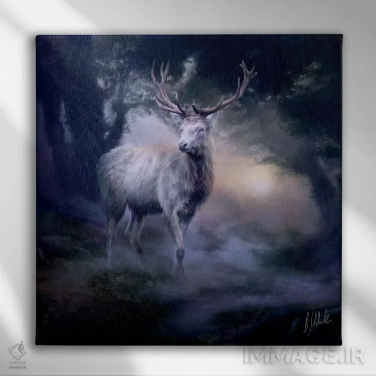 تابلو قلب جنگل اثر بنت شلیک - نمای روبهرو روی دیوار