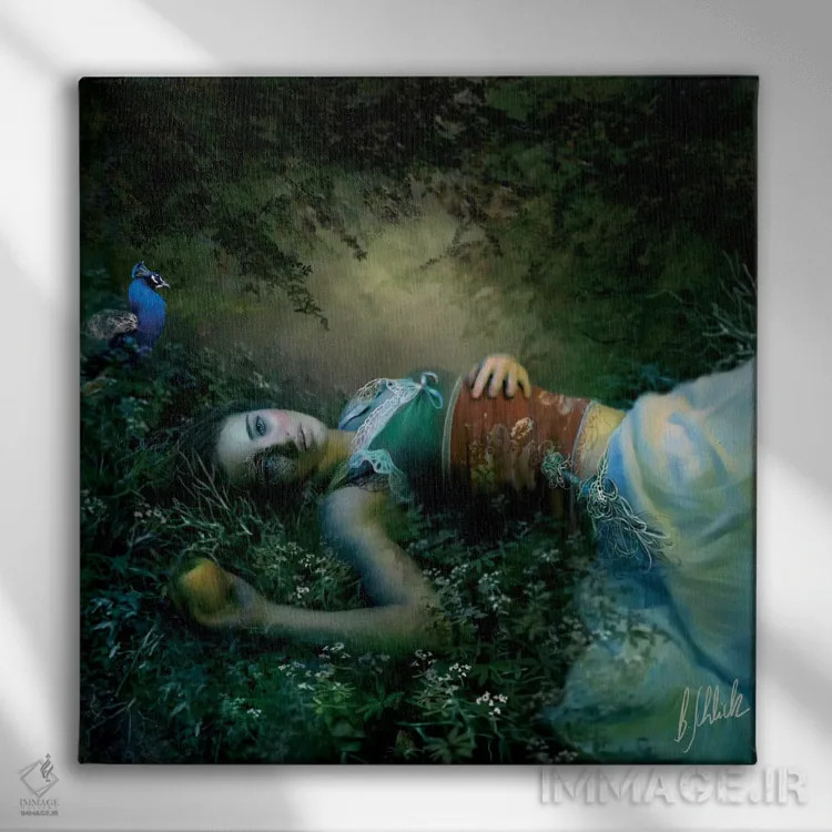 تابلو ایوآر (عاج، نام خاص) اثر بنت شلیک - نمای روبهرو روی دیوار