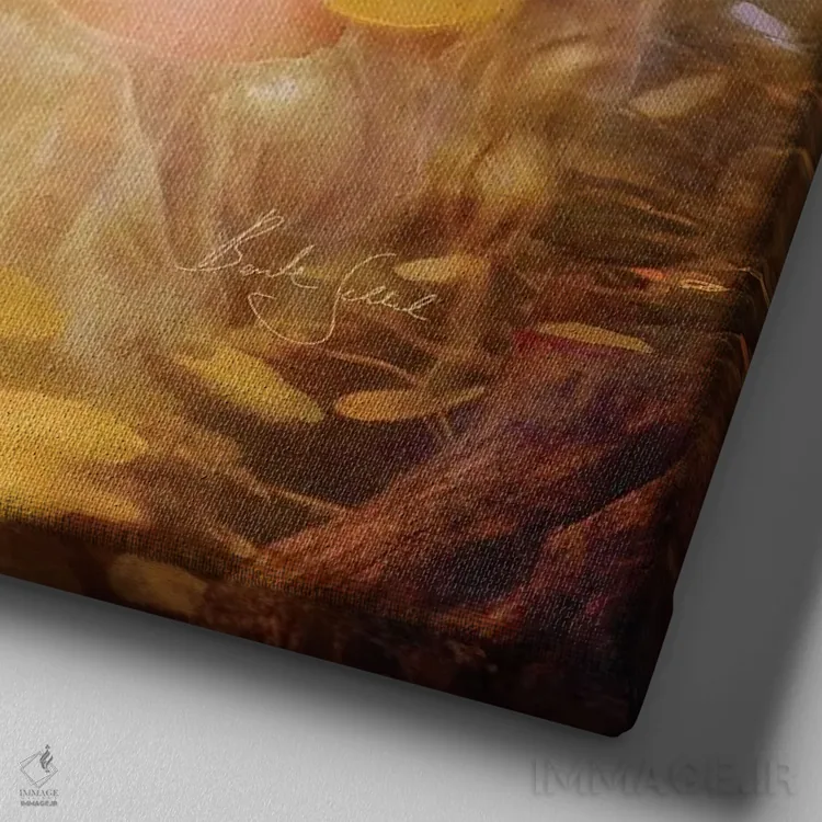 تابلو پریمیرا (نخستین، زبان اسپانیایی) اثر بنت شلیک - نمای نزدیک بافت بوم