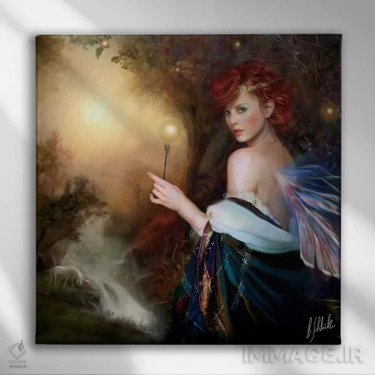 تابلو چشمانداز جادوکننده اثر بنت شلیک - نمای روبهرو روی دیوار