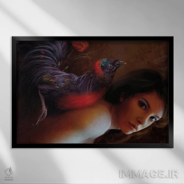 تابلو برنز و روبین اثر بنت شلیک - نمای قابدار مشکی