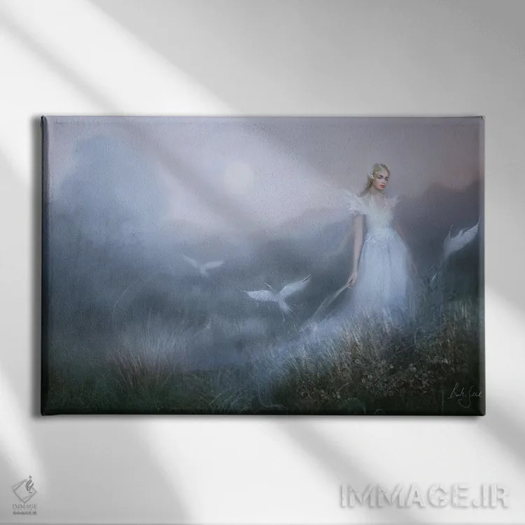 تابلو داگز برن (نام خاص) اثر بنت شلیک - نمای روبهرو روی دیوار