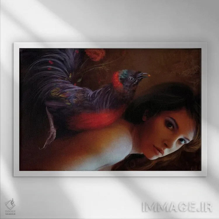 تابلو برنز و روبین اثر بنت شلیک - نمای قابدار سفید