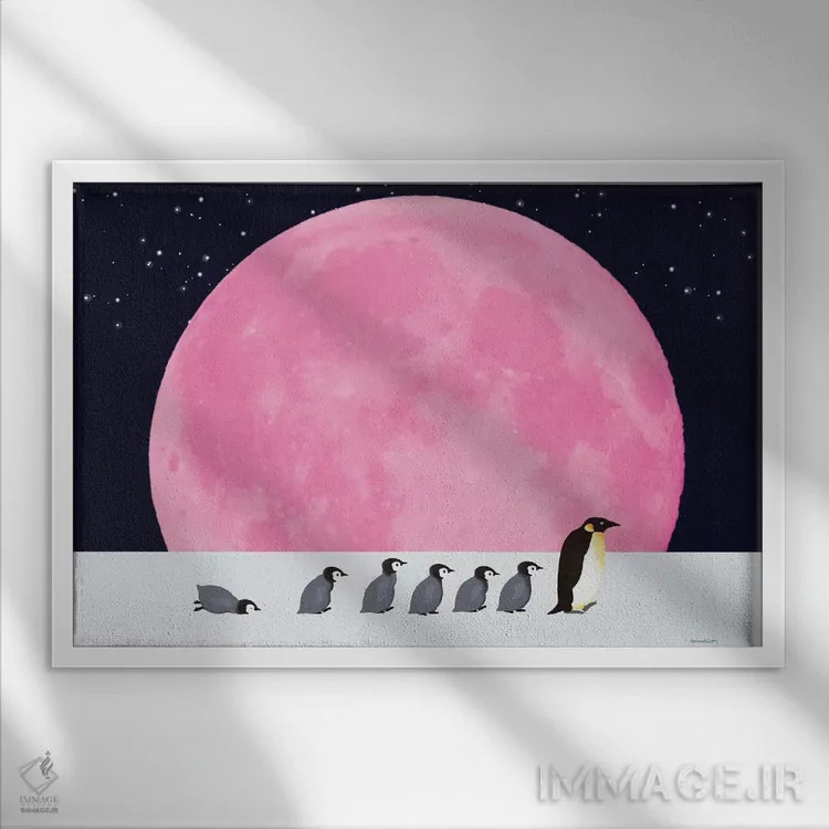 تابلو دنبالکننده اثر بگ نوز ورک (استودیو) - نمای قابدار سفید