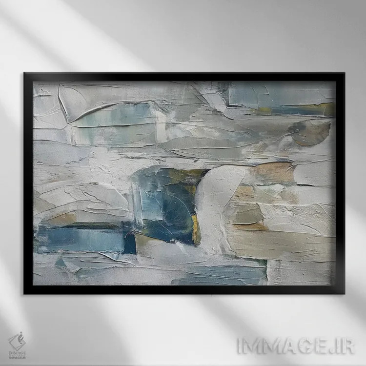 تابلو ساحلی بدوی اثر ۳۳ استخوان شکسته - نمای قابدار مشکی