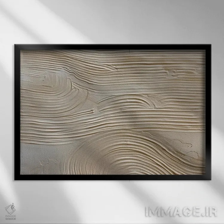 تابلو ماسهٔ شانهزده در جریان مینیمالیستی اثر ۳۳ استخوان شکسته - نمای قابدار مشکی