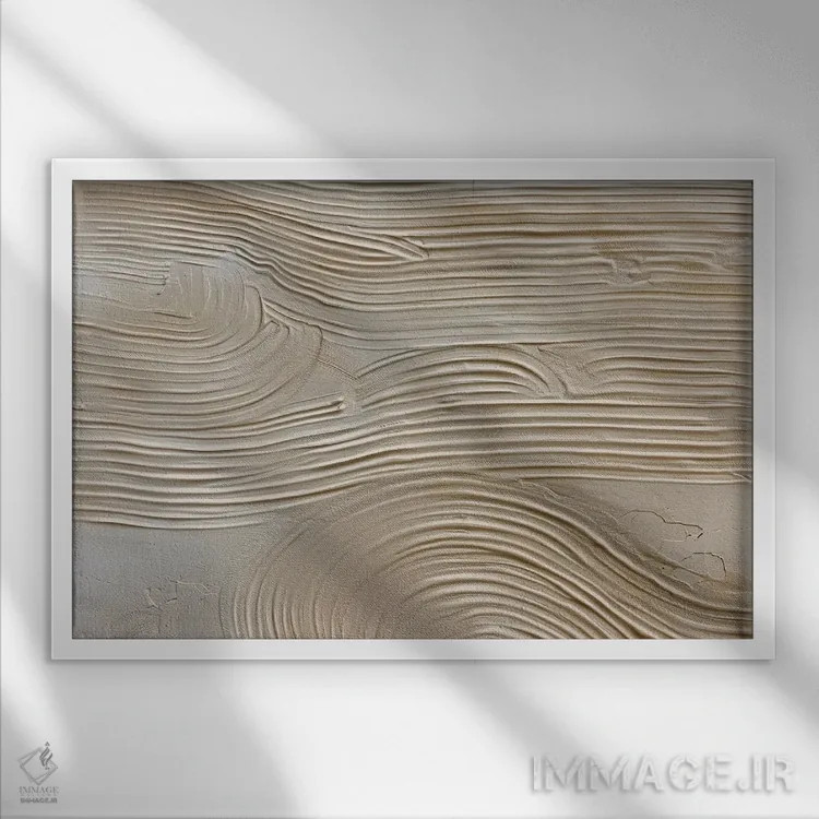 تابلو ماسهٔ شانهزده در جریان مینیمالیستی اثر ۳۳ استخوان شکسته - نمای قابدار سفید