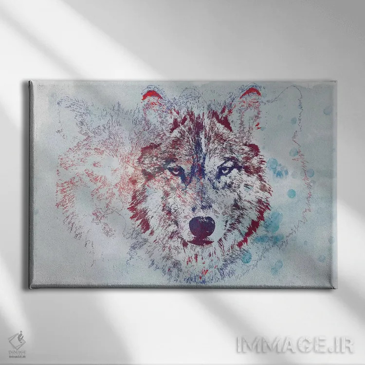 تابلو حیات وحش آبرنگی II اثر ۳۳ استخوان شکسته - نمای روبهرو روی دیوار