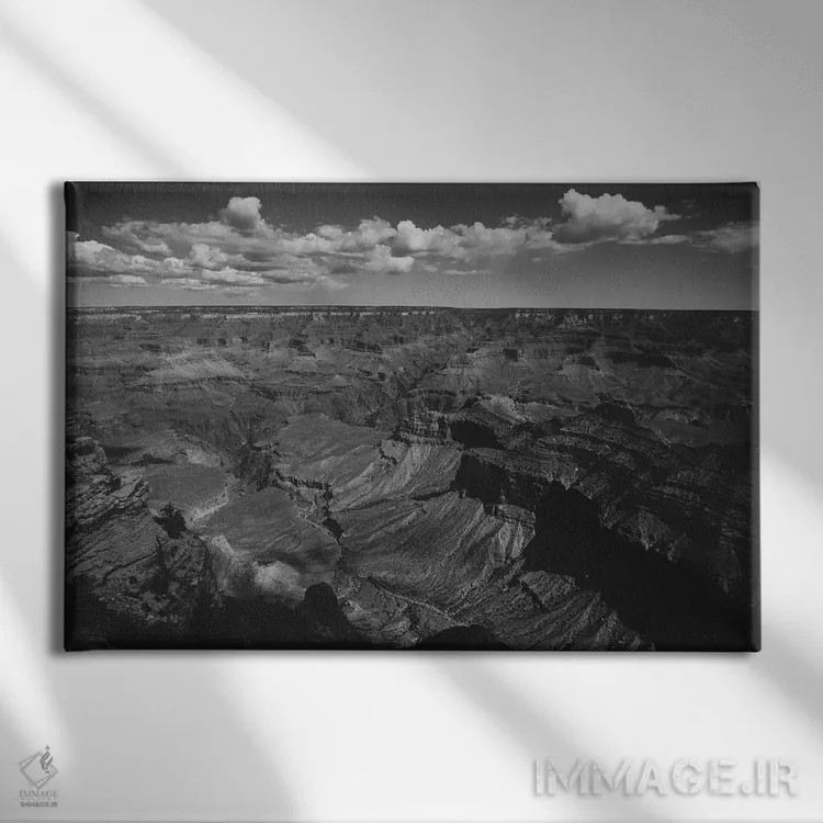 تابلو دره گراند کانیون I (آمریکا) اثر ۳۳ استخوان شکسته - نمای روبهرو روی دیوار