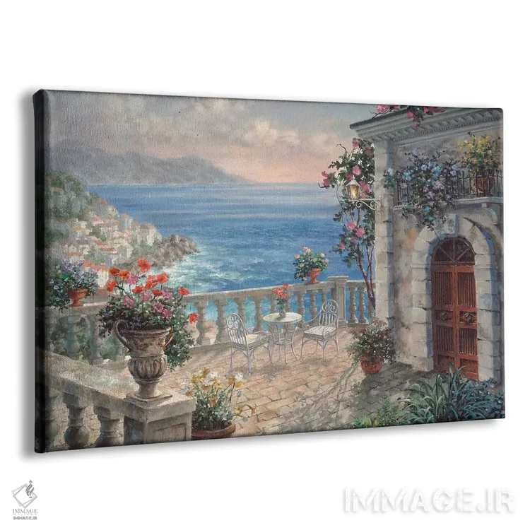 تابلو ظرافت مدیترانهای اثر نیکی بومه - نمای پرسپکتیو محصول