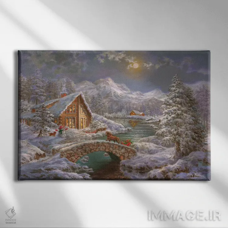 تابلو فصل جادویی طبیعت اثر نیکی بومه - نمای روبهرو روی دیوار