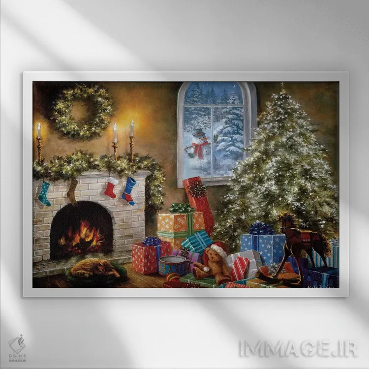 تابلو هیچ موجودی تکان نمیخورد اثر نیکی بومه - نمای قابدار سفید