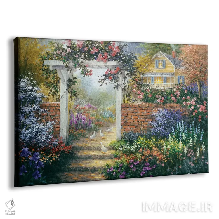 تابلو آلاچیق گل رز اثر نیکی بومه - نمای پرسپکتیو محصول