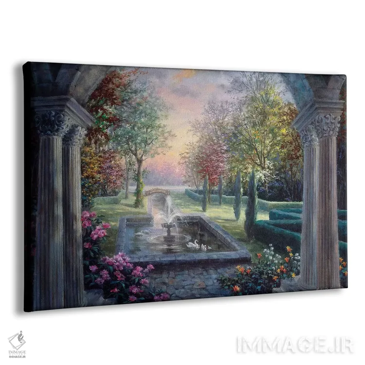 تابلو آرامش مدیترانهای روحنواز اثر نیکی بومه - نمای پرسپکتیو محصول