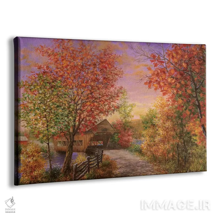 تابلو رنگ پاییزی مُد اثر نیکی بومه - نمای پرسپکتیو محصول