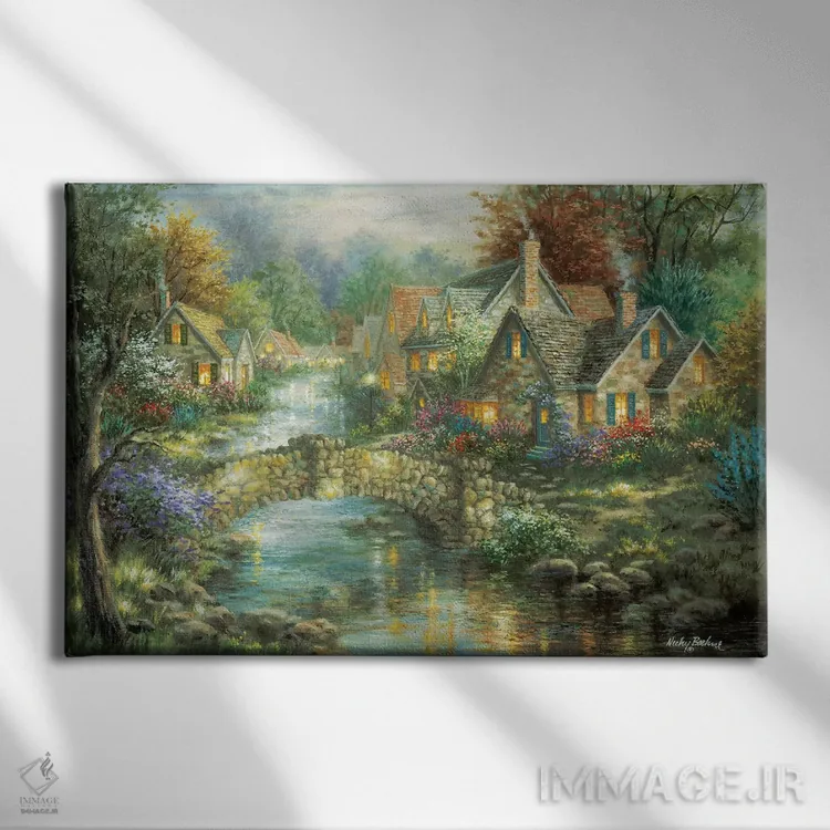 تابلو پل استونهِج اثر نیکی بومه - نمای روبهرو روی دیوار