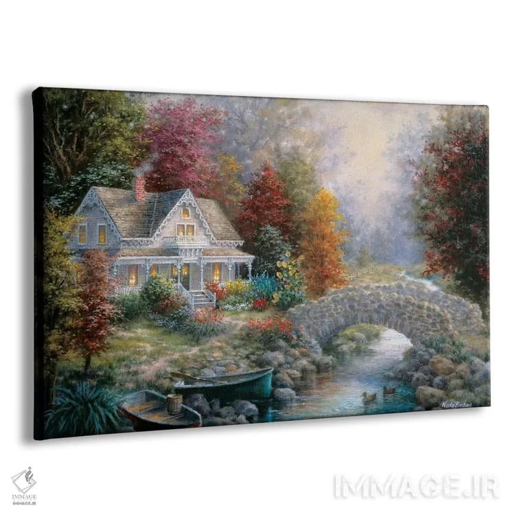 تابلو شکوه ویکتوریایی اثر نیکی بومه - نمای پرسپکتیو محصول