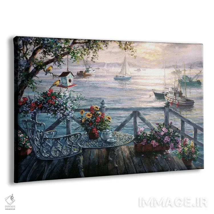 تابلو گنجینههای دریا اثر نیکی بومه - نمای پرسپکتیو محصول