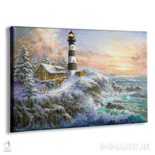 تابلو شکوه زمستانی اثر نیکی بومه - نمای پرسپکتیو محصول