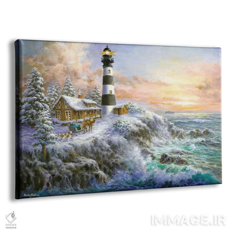 تابلو شکوه زمستانی اثر نیکی بومه - نمای پرسپکتیو محصول