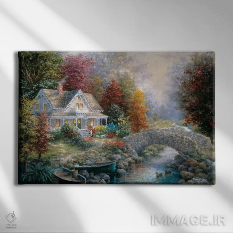 تابلو شکوه ویکتوریایی اثر نیکی بومه - نمای روبهرو روی دیوار