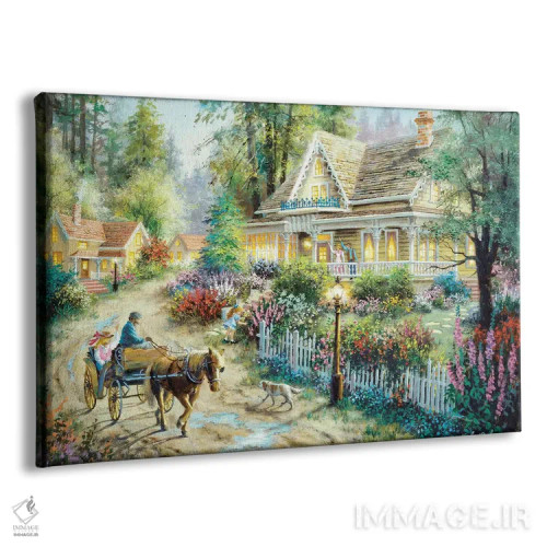 تابلو درود روستایی اثر نیکی بومه - نمای پرسپکتیو محصول