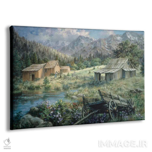 تابلو روستا اثر نیکی بومه - نمای پرسپکتیو محصول