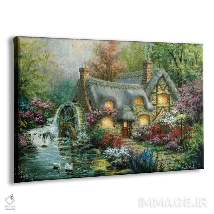 تابلو اقامتگاه روستایی اثر نیکی بومه - نمای پرسپکتیو محصول